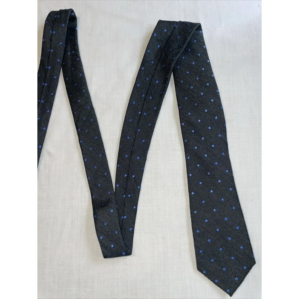 Michael Kors Dress Tie Men’s Size 58” Gray Dotted Silk Blend Designer